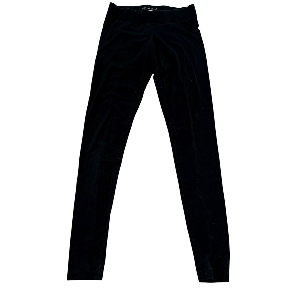 Aéropostale Black Cotton Blend Stretch Leggings Size XS